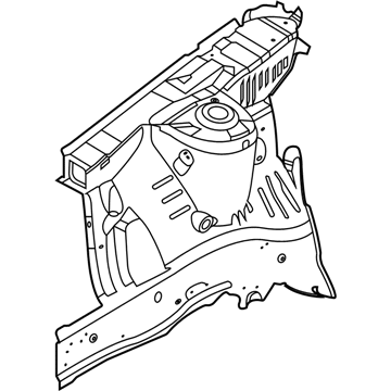 Hyundai 64502-K2000 Panel Assembly-FNDR Apron, RH