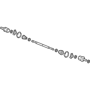 Honda 42310-SWA-000 Driveshaft Assembly, Passenger Side