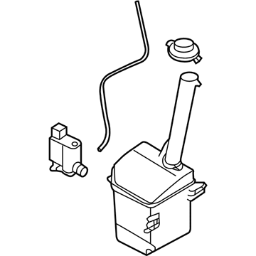 Kia 986104D500 Washer Reservoir & Pump Assembly