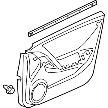 Acura 83560-SZN-A02ZA Base Left, Front Door (Medium Gray)