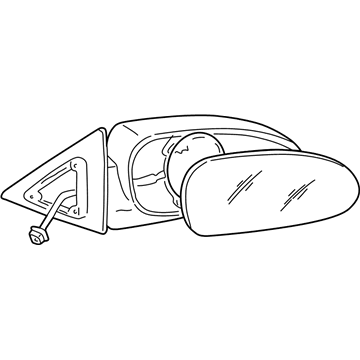 Hyundai 87606-38510 Mirror Assembly-Outside Rear View, RH