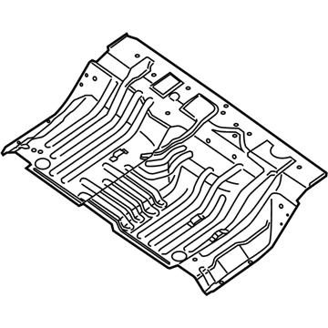 Nissan 74512-EA830 Floor-Rear, Front