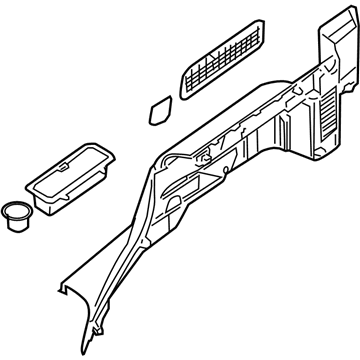 Nissan 84951-EA502 Finisher-Luggage Side, Lower LH