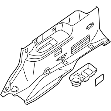 Nissan 84950-EA502 Finisher-Luggage Side, Lower RH