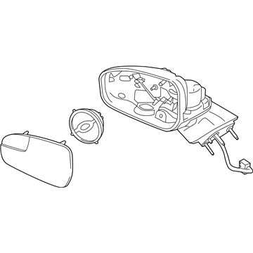 Ford KS7Z-17682-BB Mirror Assembly