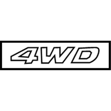 Hyundai 86341-2W000 Awd Emblem(Badge)