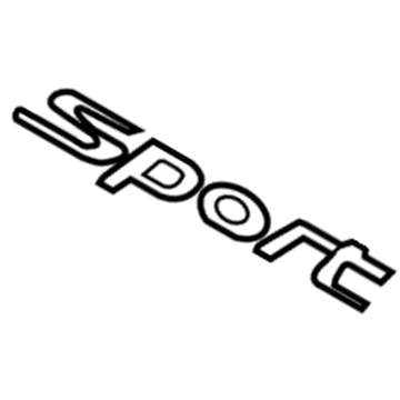 Hyundai 86312-4Z000 Sport Emblem