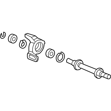 Honda 44500-TR0-A90 Shaft Assembly, Half (Mt)