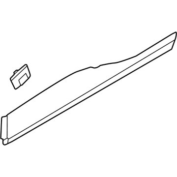 Hyundai 87732-J9000-CA GARNISH Assembly-RR Dr Side, RH