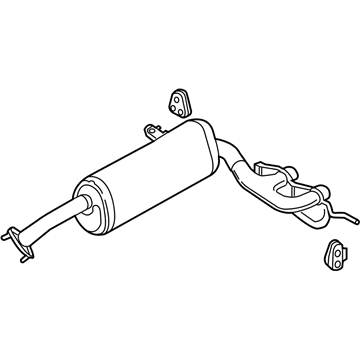 Hyundai 28710-2V660 MUFFLER ASSY-REAR