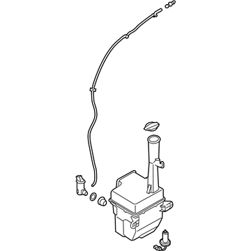 Kia 986103R000 Washer Reservoir & Pump Assembly