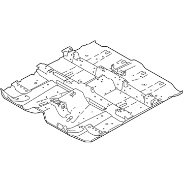 Nissan 74300-5AA0A Floor Assy-Front