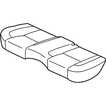 Lexus 71075-3A452-A3 Rear Seat Back Cover (For Bench Type)