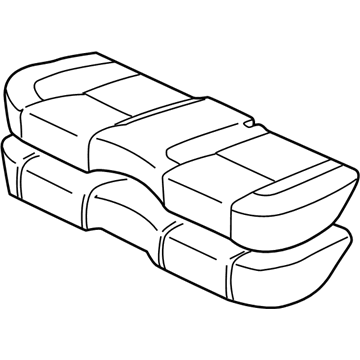 Lexus 71460-3A690-B0 Cushion Assy, Rear Seat (For Bench Type)