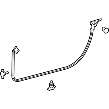 Lexus 67862-11020 WEATHERSTRIP, FR Doo