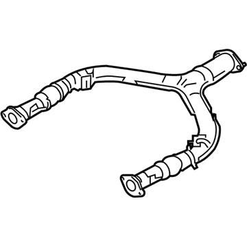 Infiniti 20020-1CA0A Front Exhaust Tube Assembly