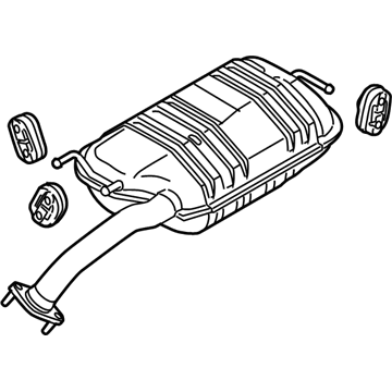 Kia 287002F731 Main Muffler Assembly