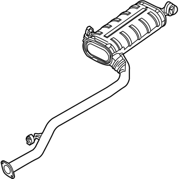 Kia 287003F030 Muffler Assembly-Main