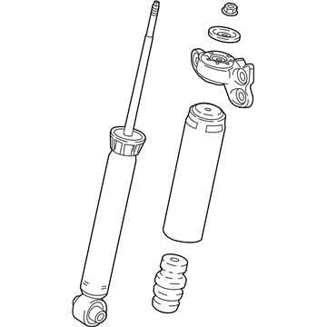 GM 84550898 Rear Shock Absorber Assembly (W/ Upr Mt)