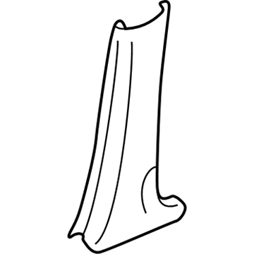 Honda 84171-S01-A00ZA Lining, L. Center Pillar (Lower) *NH178L* (EXCEL CHARCOAL)