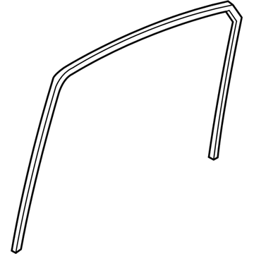 Hyundai 83540-3Q000 Run-Rear Door Window Glass, RH