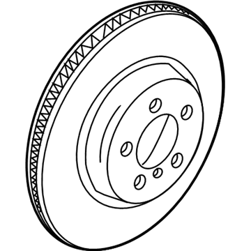 BMW 34-21-6-763-827 Brake Disc, Lightweight, Ventilated