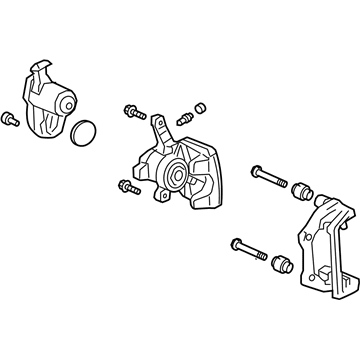 Acura 43018-TZ5-A11 Caliper Sub-Assembly, Right Rear