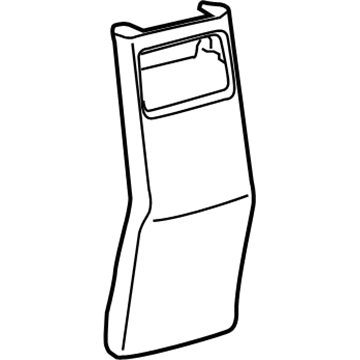 GM 19184889 Panel, Front Floor Console Rear Trim *Gray