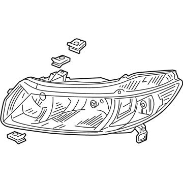 Honda 33101-SVA-A02 Headlight Unit, Passenger Side