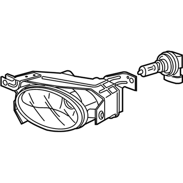 Honda 33901-SVA-A51 Foglight Unit, Passenger Side