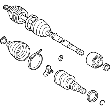 Toyota 43420-52250 Axle Assembly