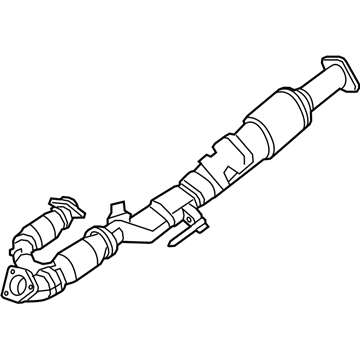 Nissan 20020-3NT0A Exhaust Tube Assembly, Front W/ Catalyst