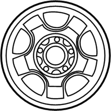 Ford XL3Z-1007-CB Wheel, Alloy