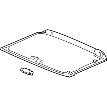 Honda 70600-T3L-A01ZC Sunshade Assy. *NH167L* (GRAPHITE BLACK)