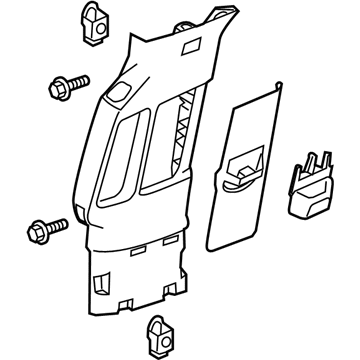 GM 84449135 Upper Center Pillar Trim