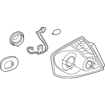 Infiniti 26550-EJ70A Lamp Assembly-Rear Combination, RH