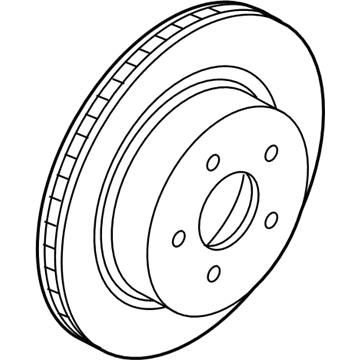Infiniti 43206-5NA0A Rotor-Disc Brake, Rear Axle
