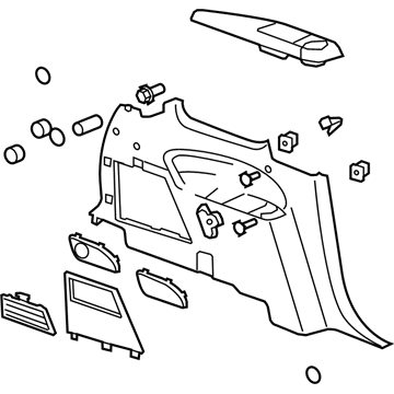 GM 20941791 Panel Asm-Body Side Trim *Titanium