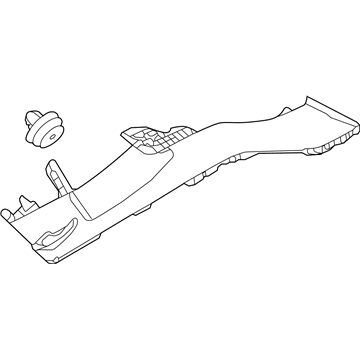Hyundai 85850-D3000-TTX Trim Assembly-Rear Pillar LH