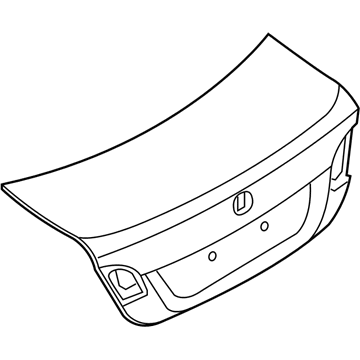 BMW 41-62-7-181-144 Tailgate With Hole For Lock Barrel