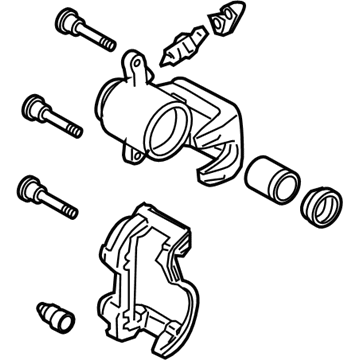 Nissan 44001-CN11A CALIPER Assembly-Rear RH, W/O Pads Or SHIMS