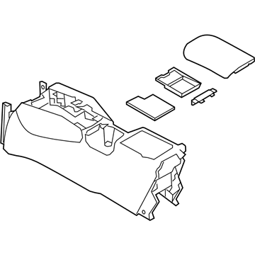 Nissan 96910-6FL1B Console Floor BRN