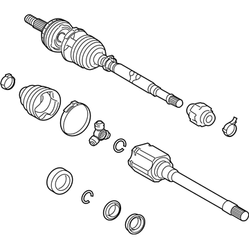 Toyota 43420-0E080 Axle Assembly