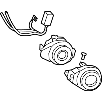 Kia 81905M7140 Lock Key & Cylinder Set