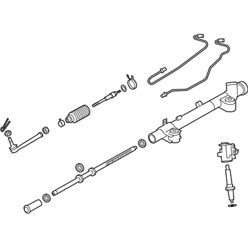 Infiniti 49001-1MD3B Power Steering Gear & Linkage Assembly