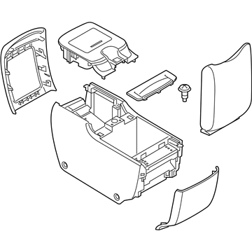 Infiniti 96950-6JE0B Console Assy-Rear