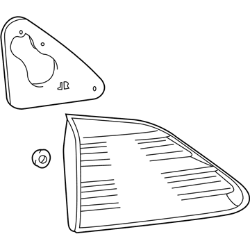 Lexus 81591-48110 Lens And Body, Rear Lamp, LH