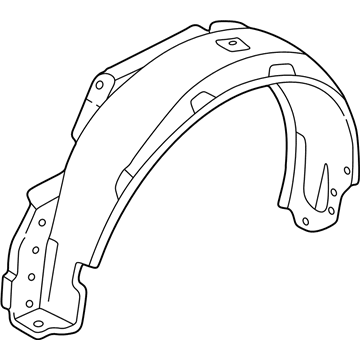 Acura 74151-SL0-030 Fender, Left Front (Inner)