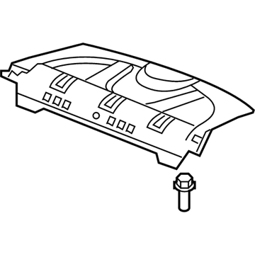 Honda 84505-SNA-A11ZA Tray, RR. *NH598L* (ATLAS GRAY)