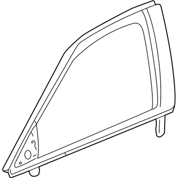 GM 25696573 Molding Asm-Front Side Door Window Reveal